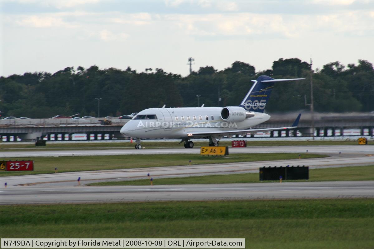 N749BA, 2008 Bombardier Challenger 605 (CL-600-2B16) C/N 5749, Challenger 605