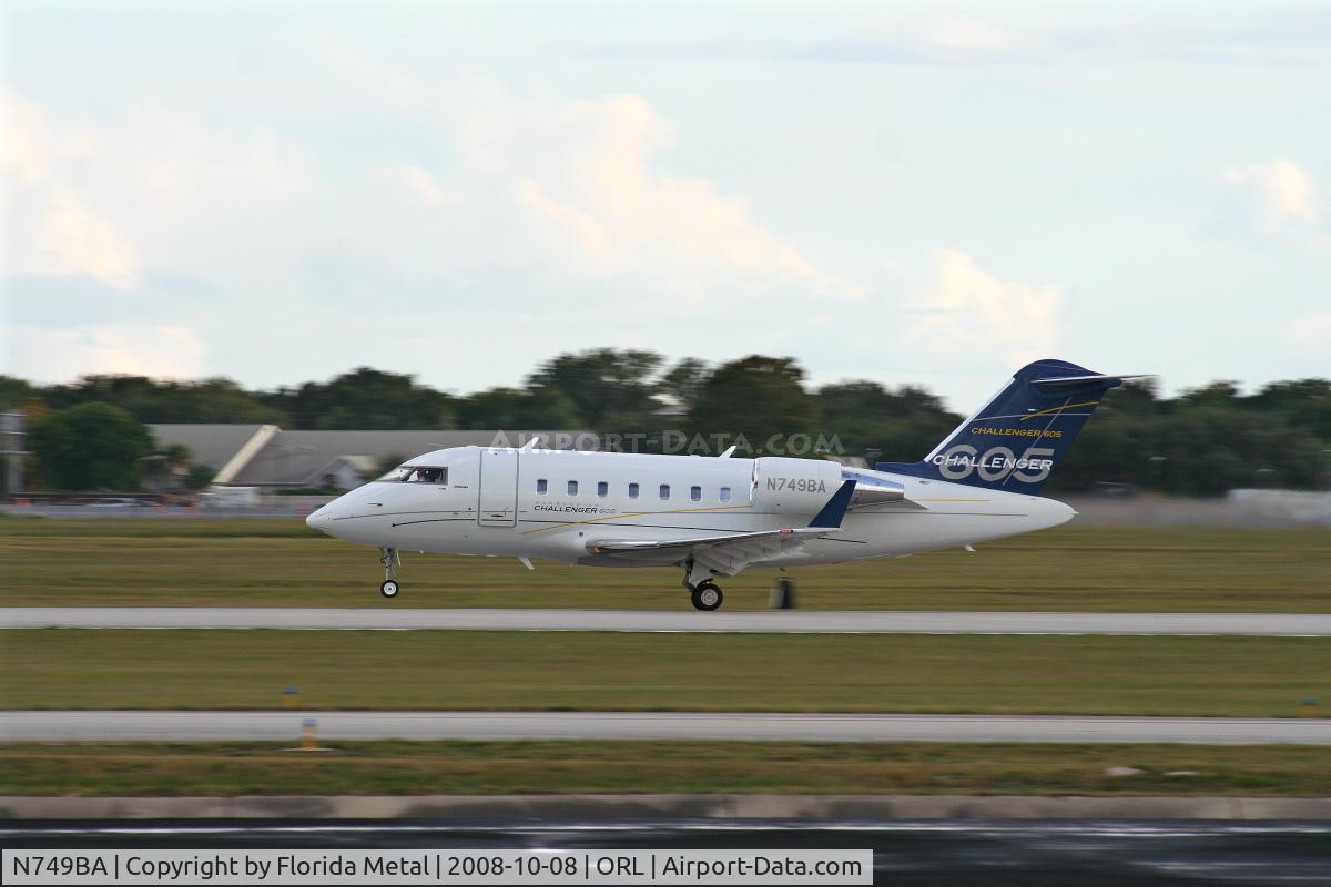 N749BA, 2008 Bombardier Challenger 605 (CL-600-2B16) C/N 5749, Challenger 605