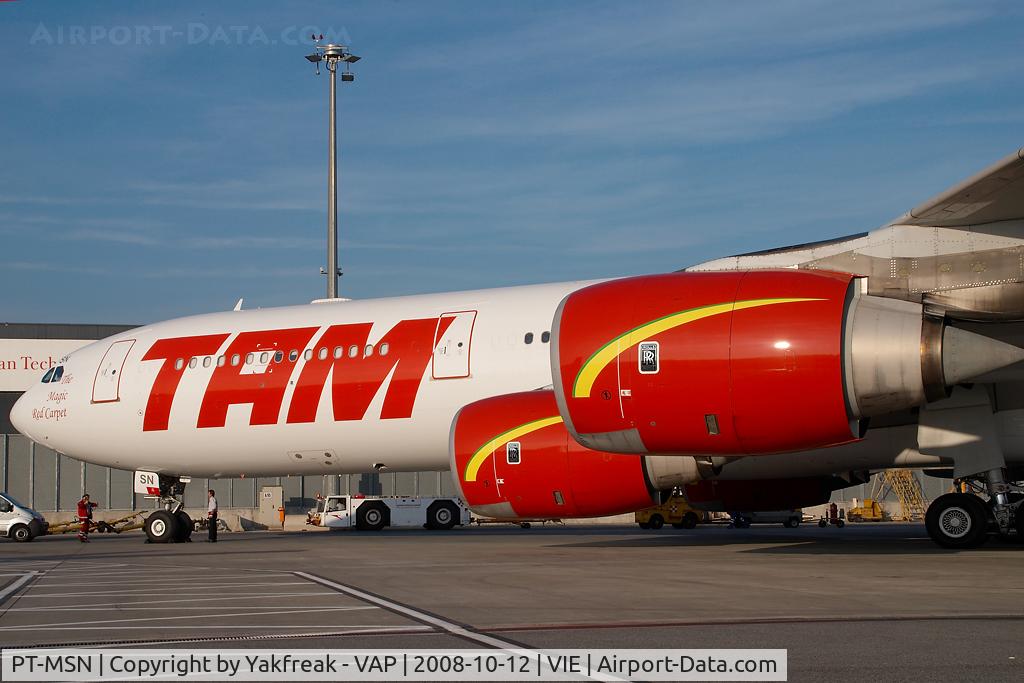 PT-MSN, 2003 Airbus A340-541 C/N 445, TAM Airbus 340-500