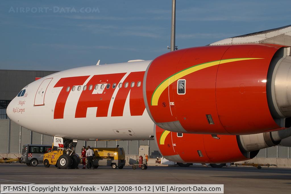 PT-MSN, 2003 Airbus A340-541 C/N 445, TAM Airbus 340-500