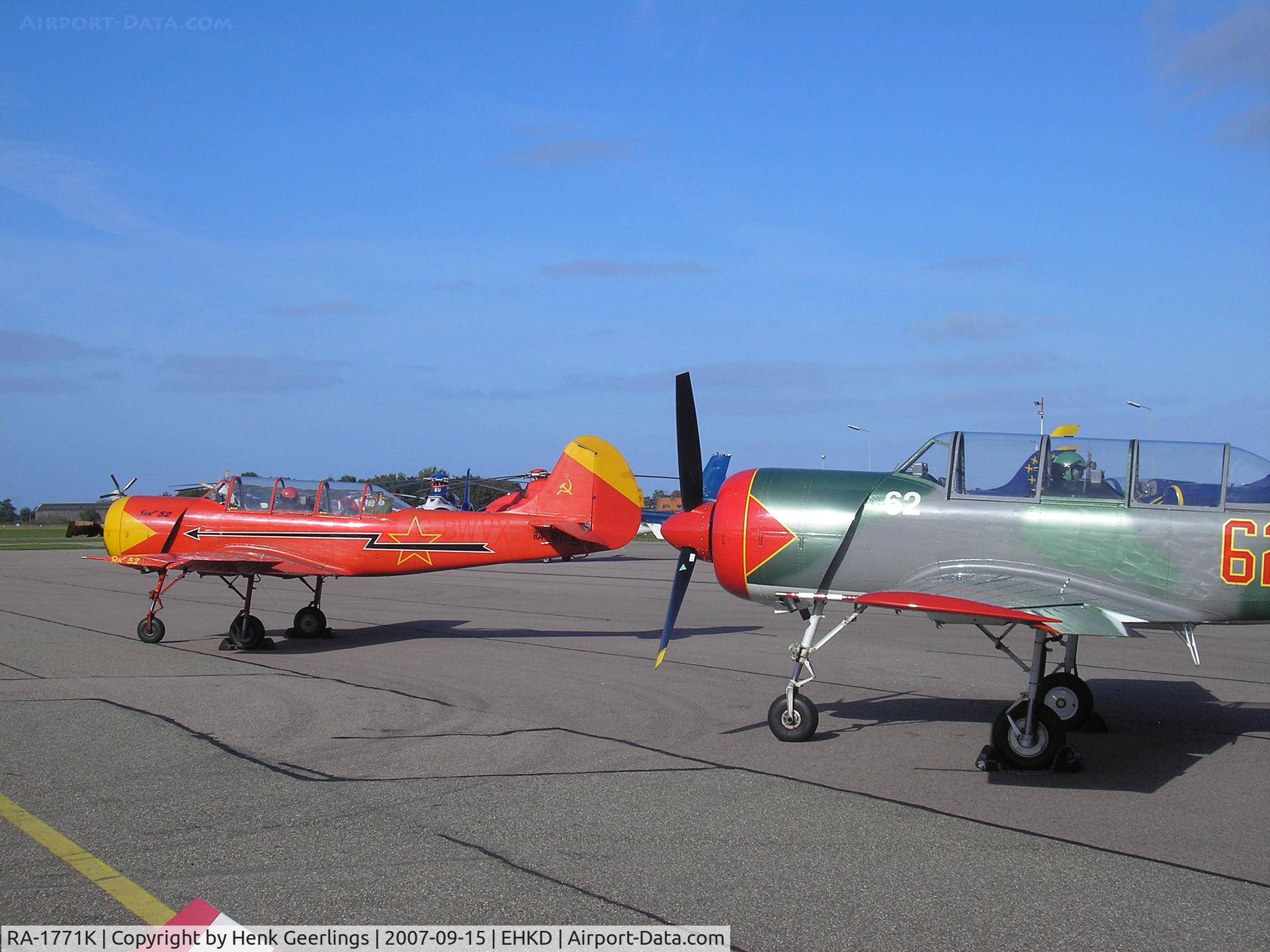 RA-1771K, 1987 Yakovlev Yak-52 C/N 866811, Heldair - Maritime Airshow, Den Helder - De Kooy Airport , Sep 2007