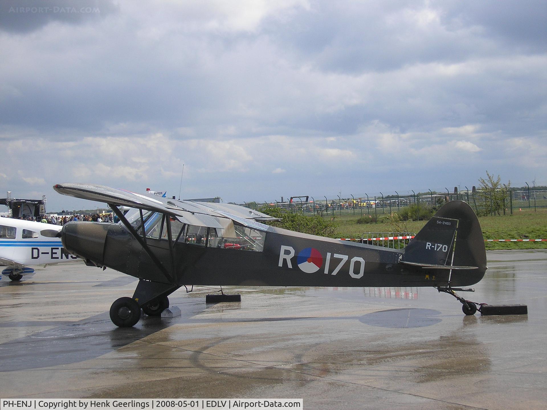 PH-ENJ, 1952 Piper L-21B Super Cub C/N 18-2540, Airport-Festival Airport Weeze ,  01 may 2008