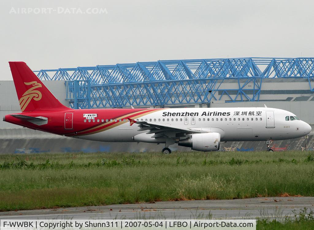F-WWBK, 2007 Airbus A320-214 C/N 3131, C/n 3131 - To be B-6312
