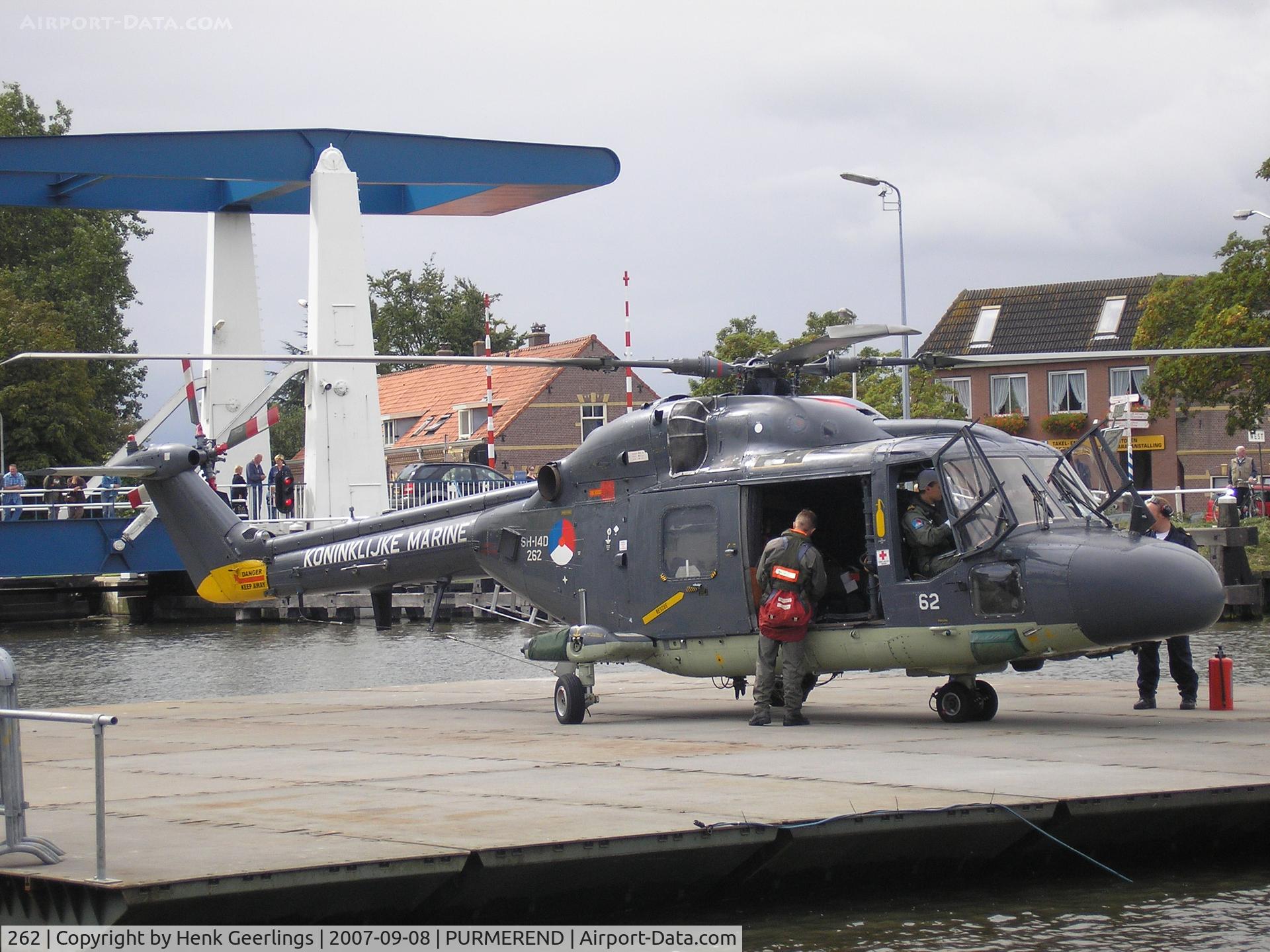 262, Westland SH-14D Lynx C/N 013, Ready for departure