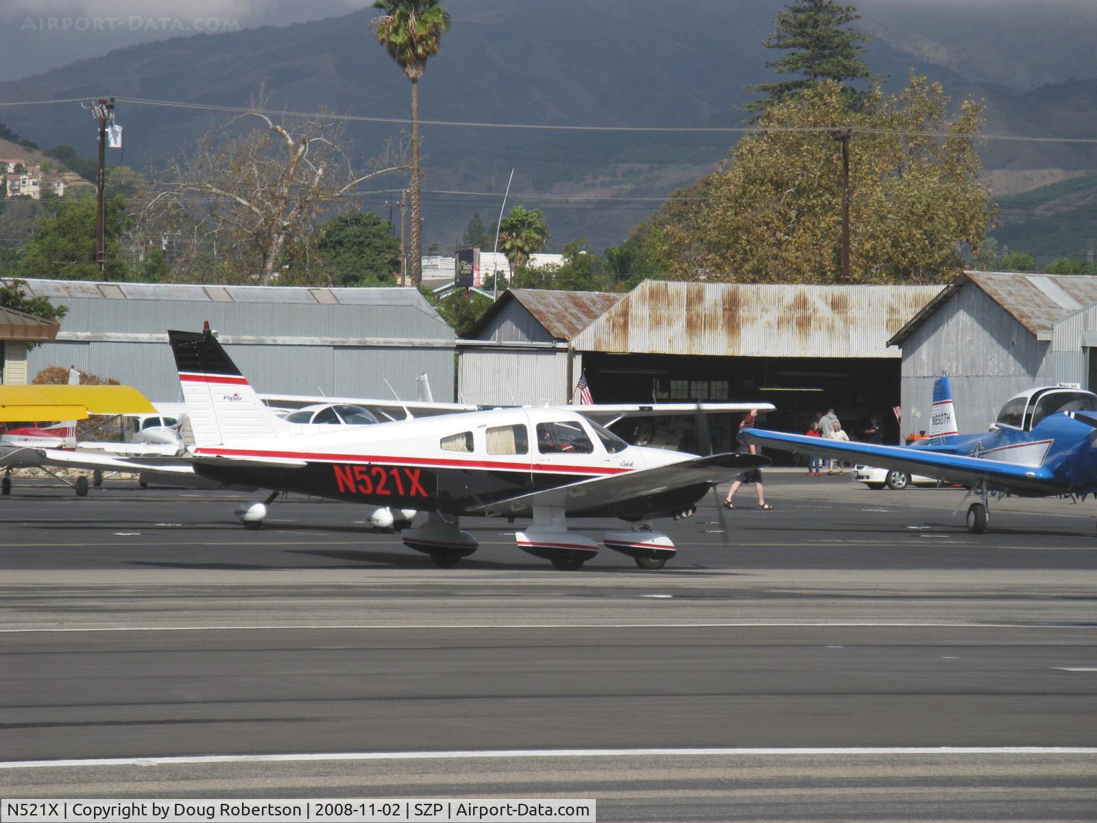 N521X, 1978 Piper PA-28-236 Dakota C/N 28-7911038, 1978 Piper PA-28-236 DAKOTA, Lycoming O-540-J3A5D 235 Hp, taxi to Rwy 22