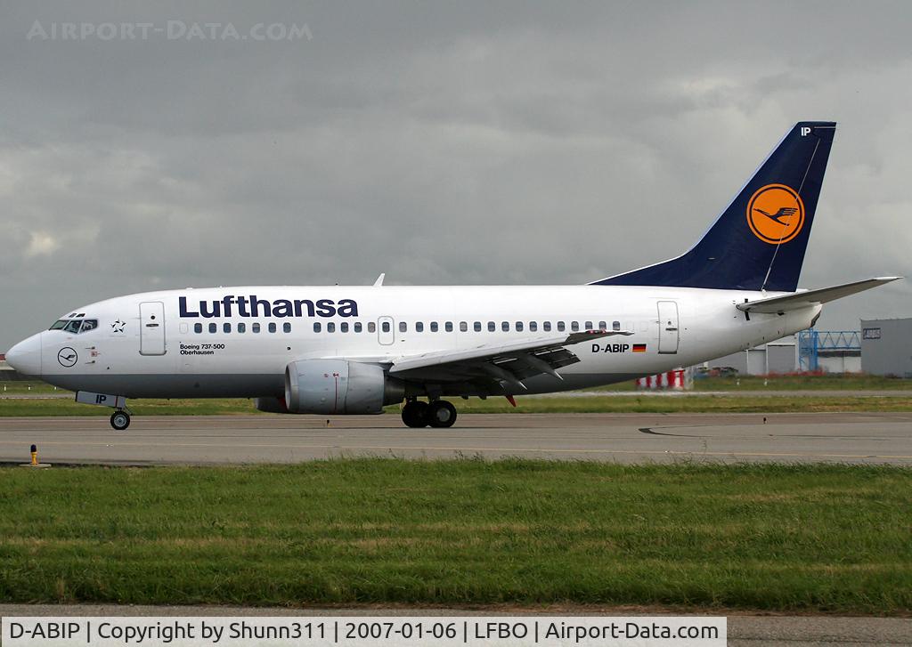 D-ABIP, 1991 Boeing 737-530 C/N 24940, Rolling to the terminal...