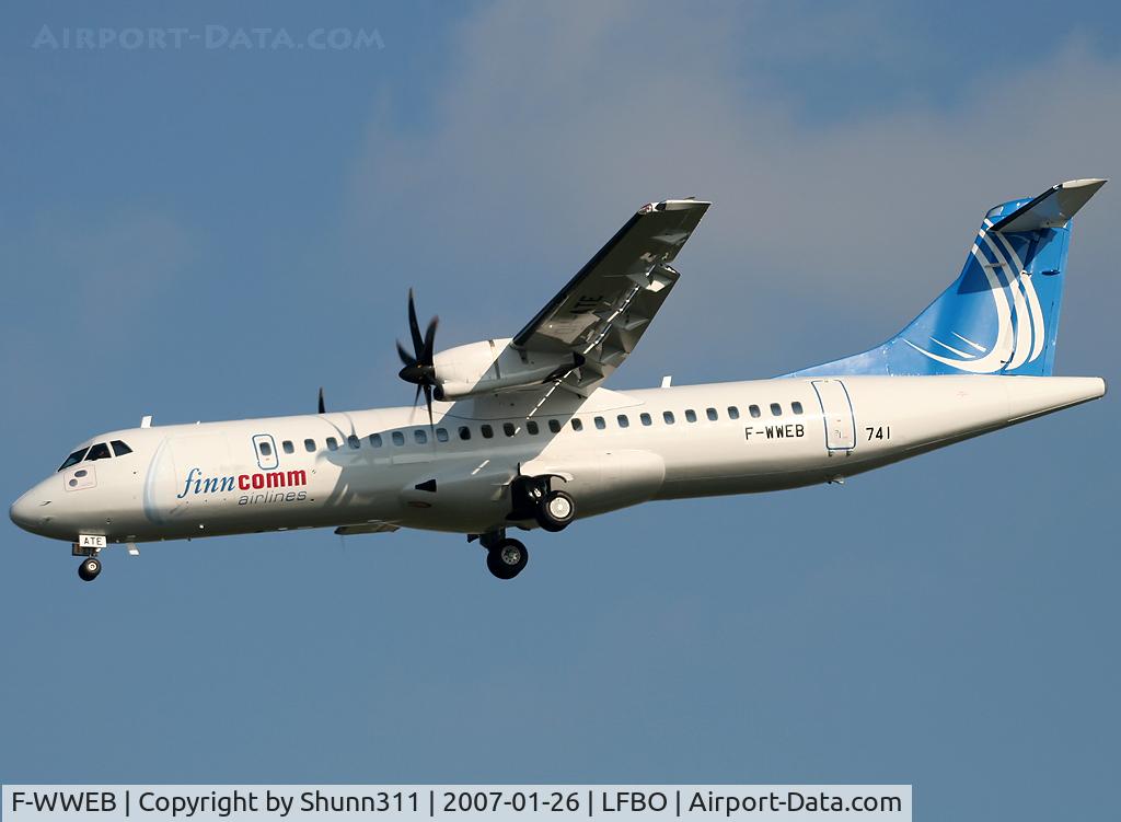 F-WWEB, 2007 ATR 72-212A C/N 741, C/n 741 - To be OH-ATE
