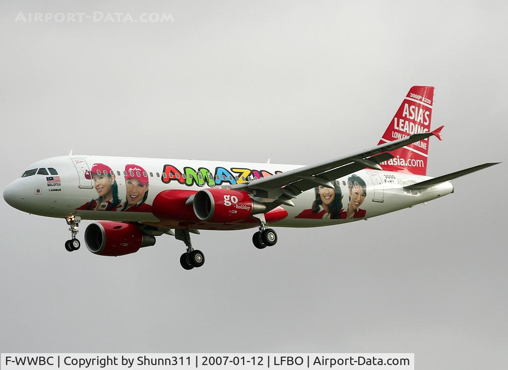 F-WWBC, 2007 Airbus A320-214 C/N 3000, C/n 3000 - To be 9M-AFP