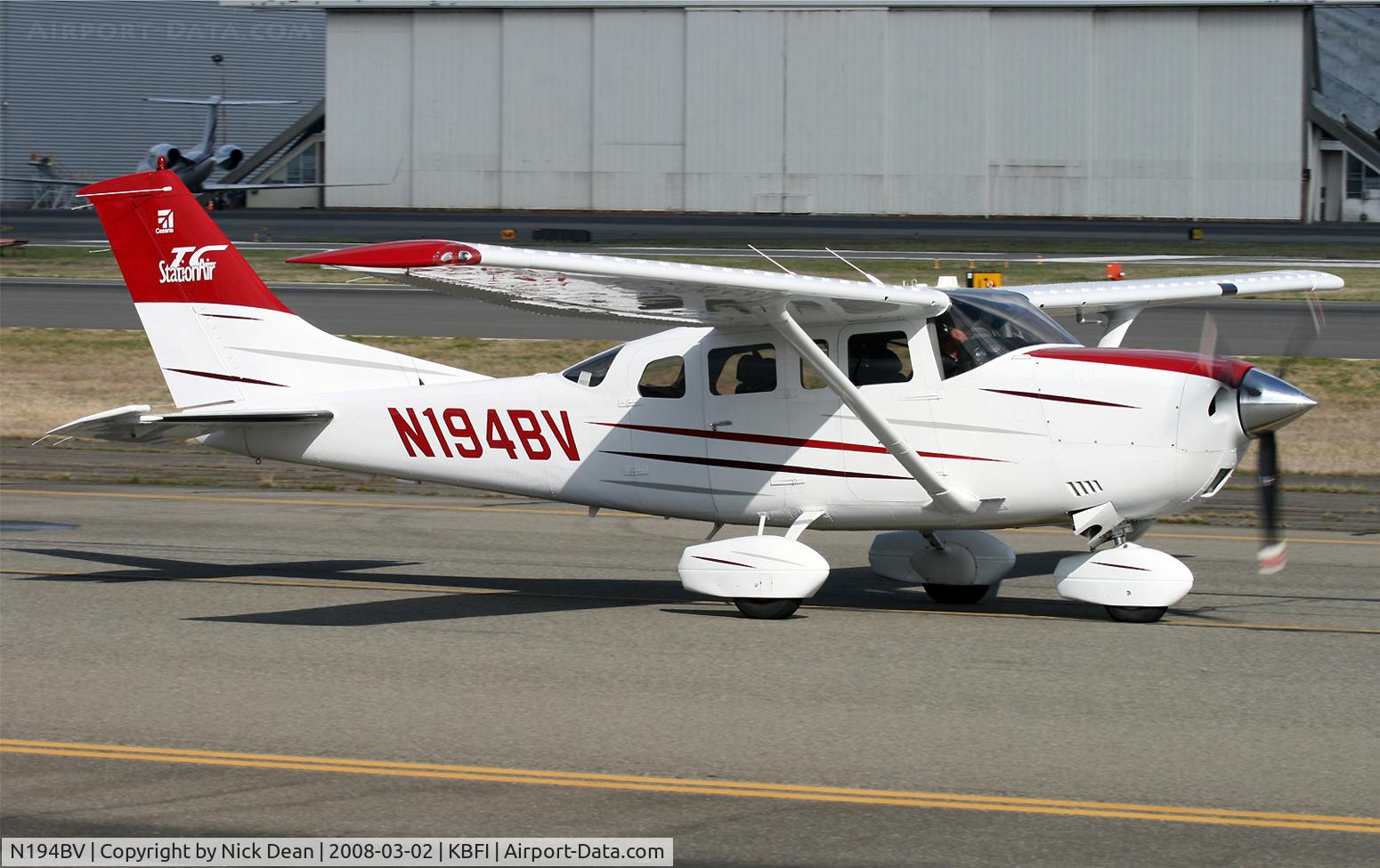N194BV, 2003 Cessna T206H Turbo Stationair C/N T20608405, KBFI
