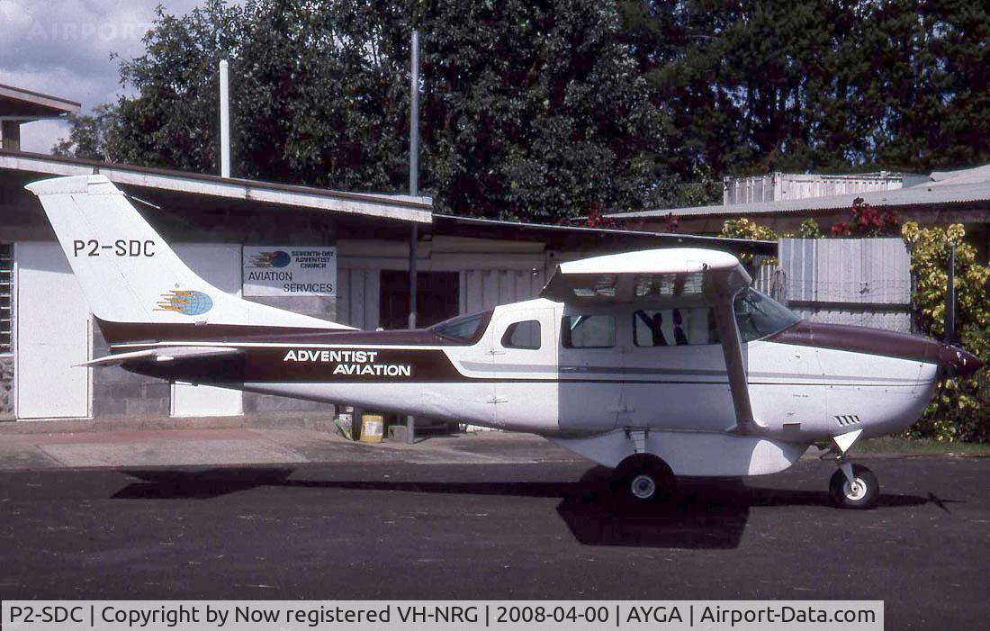 P2-SDC, 1976 Cessna U206F Stationair C/N U20603255, Scanned from a slide