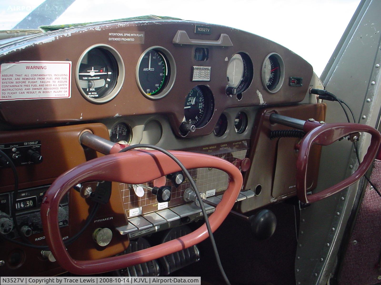 N3527V, 1948 Cessna 140 C/N 14796, Parked at JVL