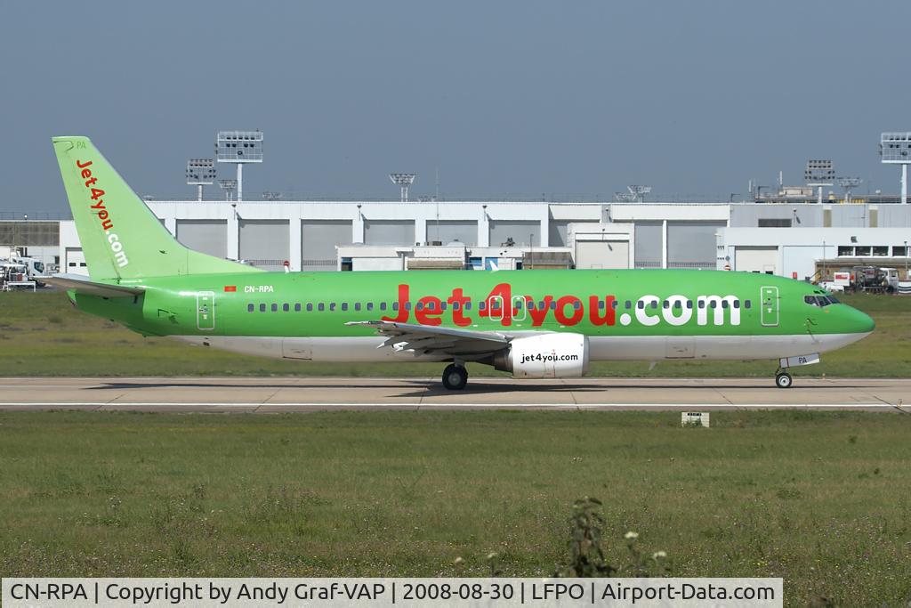 CN-RPA, 1990 Boeing 737-4B3 C/N 24750, Jet4you 737-400