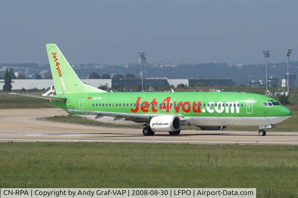 CN-RPA, 1990 Boeing 737-4B3 C/N 24750, Jet4you 737-400