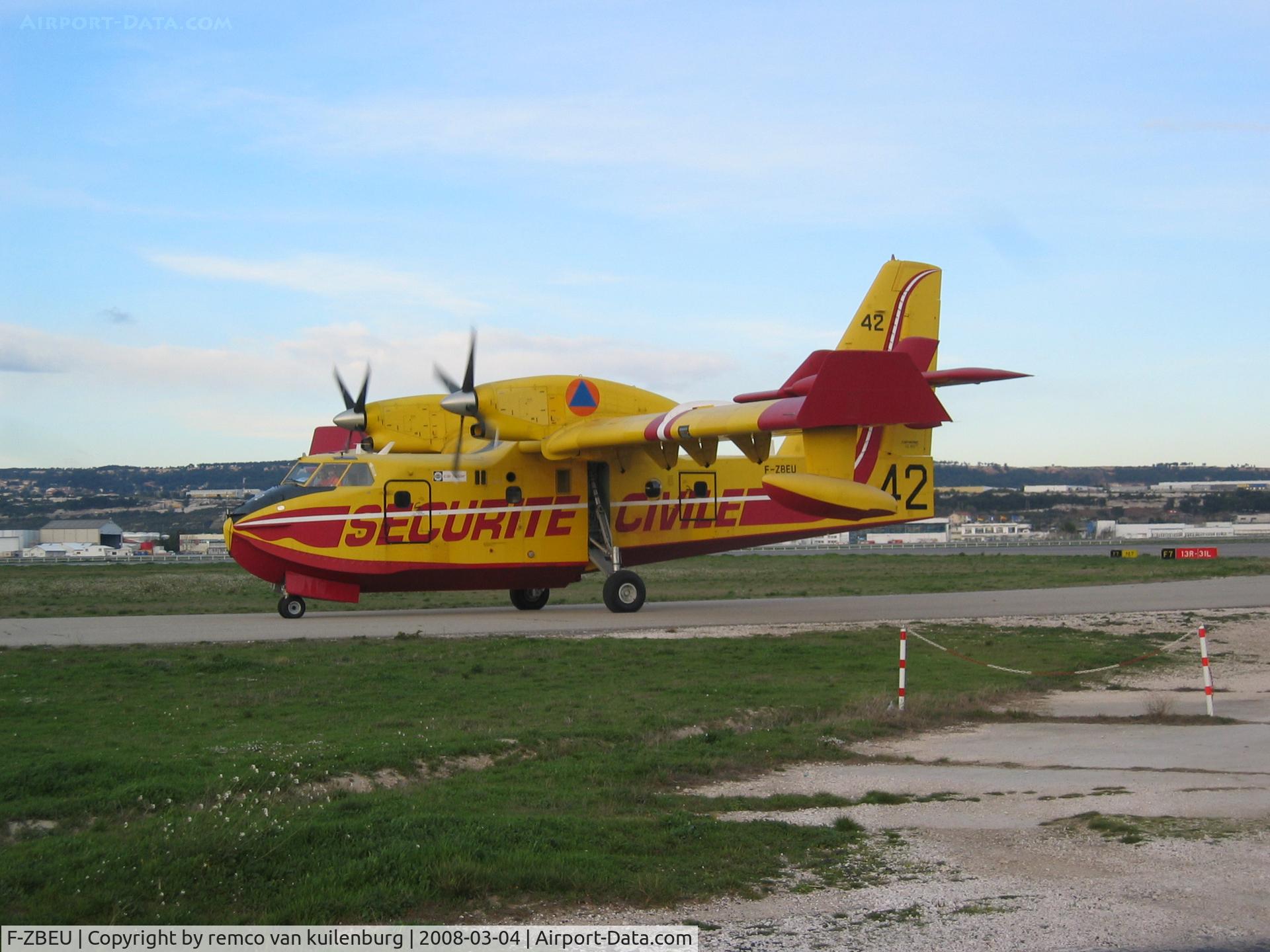 F-ZBEU, 1997 Canadair CL-215-6B11 CL-415 C/N 2024, seen on a cold day in march