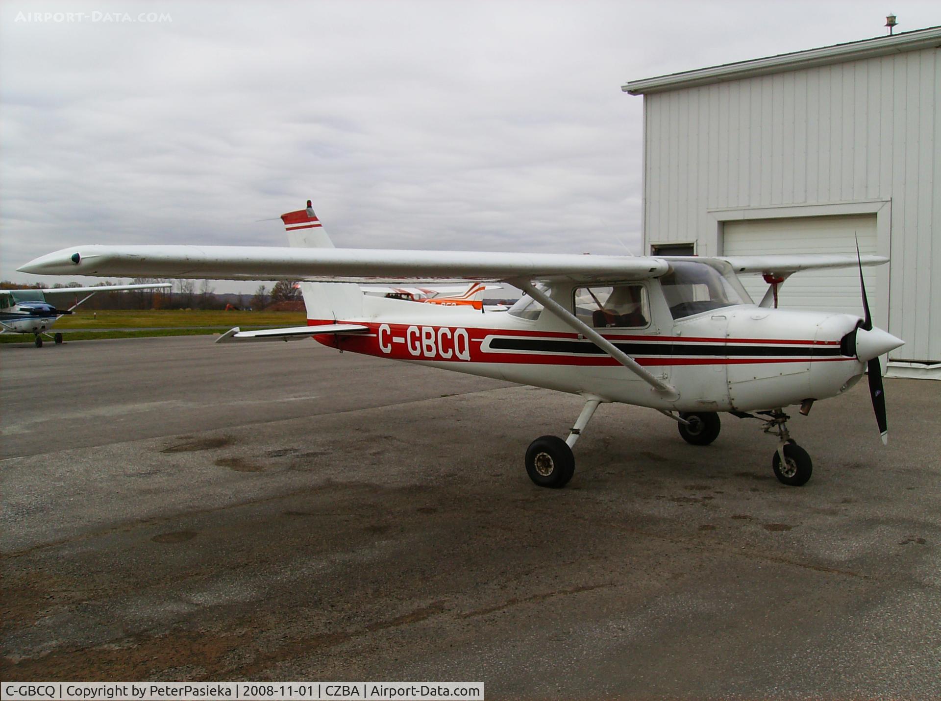 C-GBCQ, 1980 Cessna 152 C/N 15284436, Spectrum Airways training aircraft, Burlington Airport, Ontario Canada. I did my first solo on this aircraft in the summer of 1993!!!