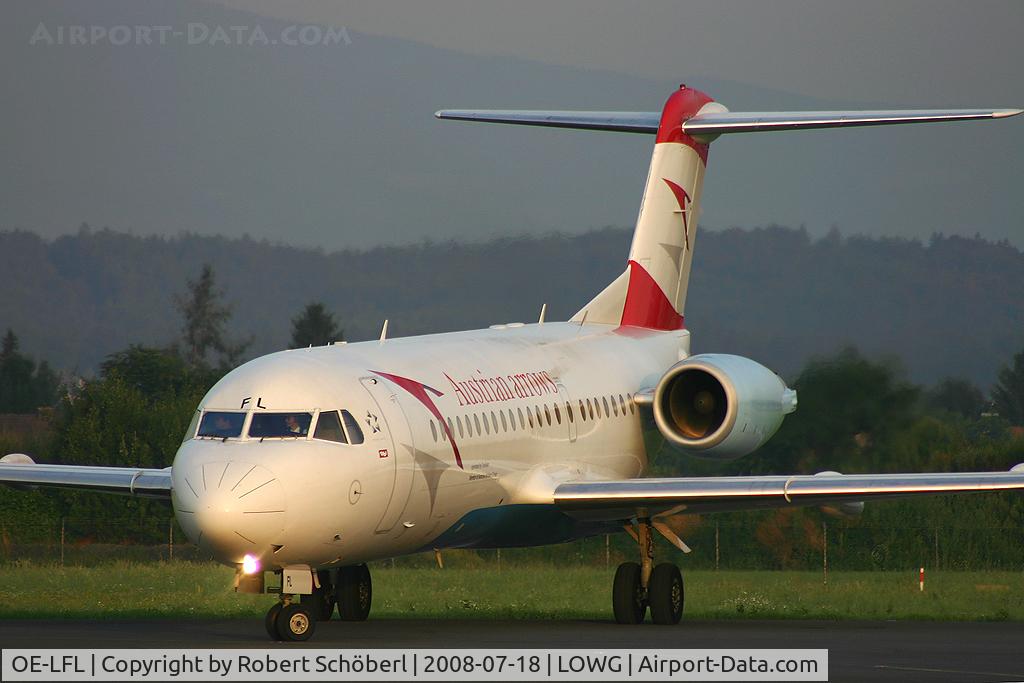 OE-LFL, 1995 Fokker 70 (F-28-0070) C/N 11573, Flight to VIE/LOWW