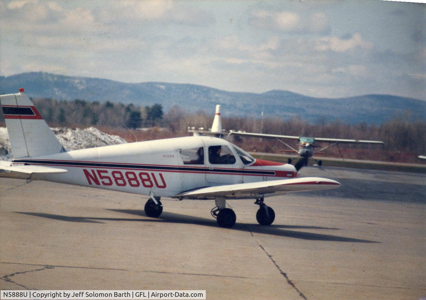 N5888U, 1970 Piper PA-28-140 C/N 28-26755, our daughter in 5888U @ GFL about 1987