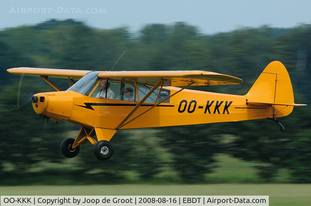 OO-KKK, 1953 Piper L-18C Super Cub (PA-18-95) C/N 18-3155, This was one of the several Super Cubs attending the old timer fly in.