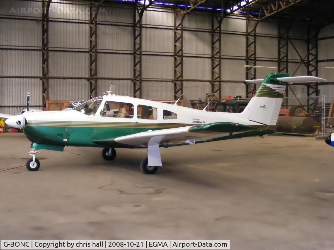G-BONC, 1979 Piper PA-28RT-201 Arrow IV C/N 28R-7918007, FINGLOW LTD; Previous ID: C-GXYX
