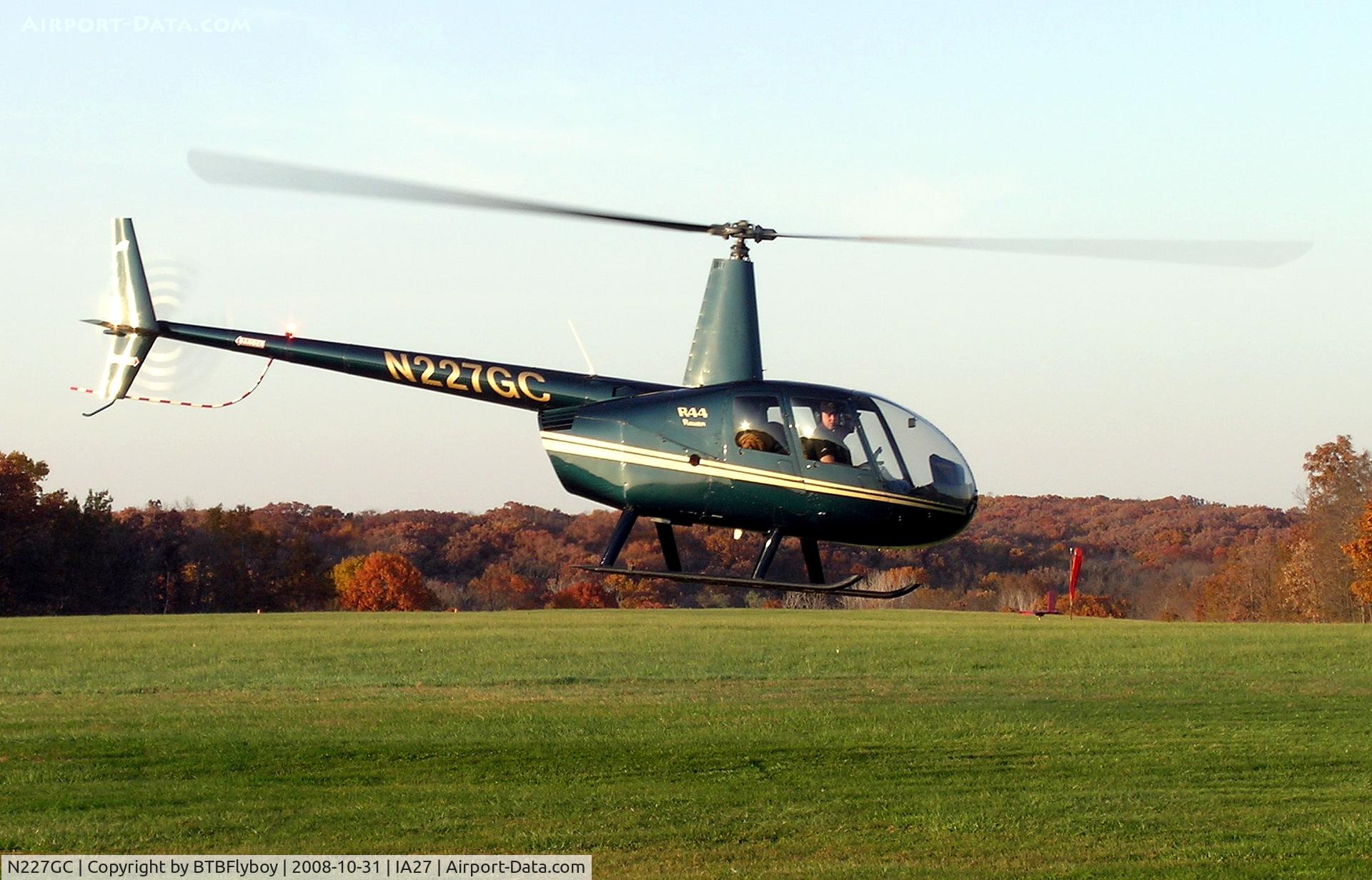 N227GC, 2002 Robinson R44 C/N 1205, The first helicopter to participate in the annual 