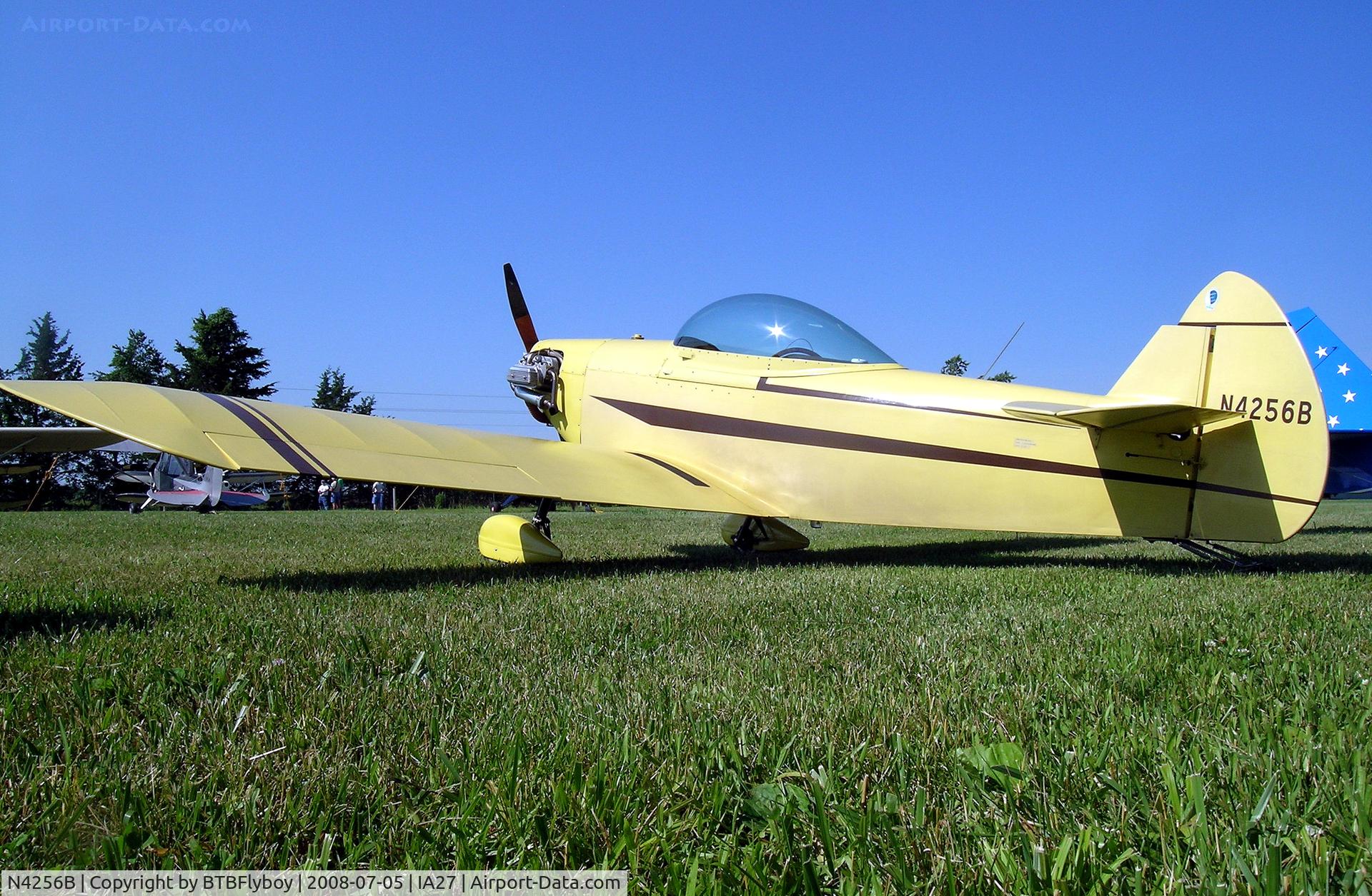 N4256B, 1981 Taylor JT-1 Monoplane C/N DPM-1, Taylor Monoplane at 2nd Annual Antique Homebuilt Fly-in at Antique Airfield near Blakesburg, IA