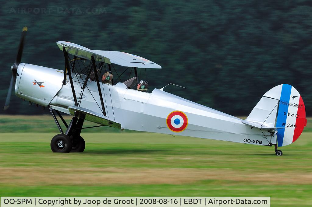 OO-SPM, Stampe-Vertongen SV-4C C/N 349, Another SV-4 visiting the old timer fly in.