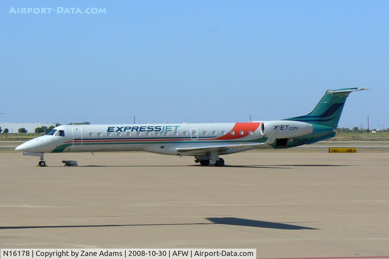 N16178, 2005 Embraer ERJ-145XR (EMB-145XR) C/N 14500889, At Alliance - Fort Worth - Nascar Weekend