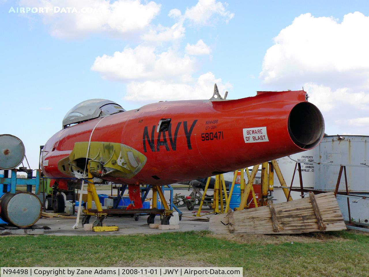 N94498, 1958 Lockheed T-33A-5-LO Shooting Star C/N 58-0471 (580-1520), At Midlothian Airport