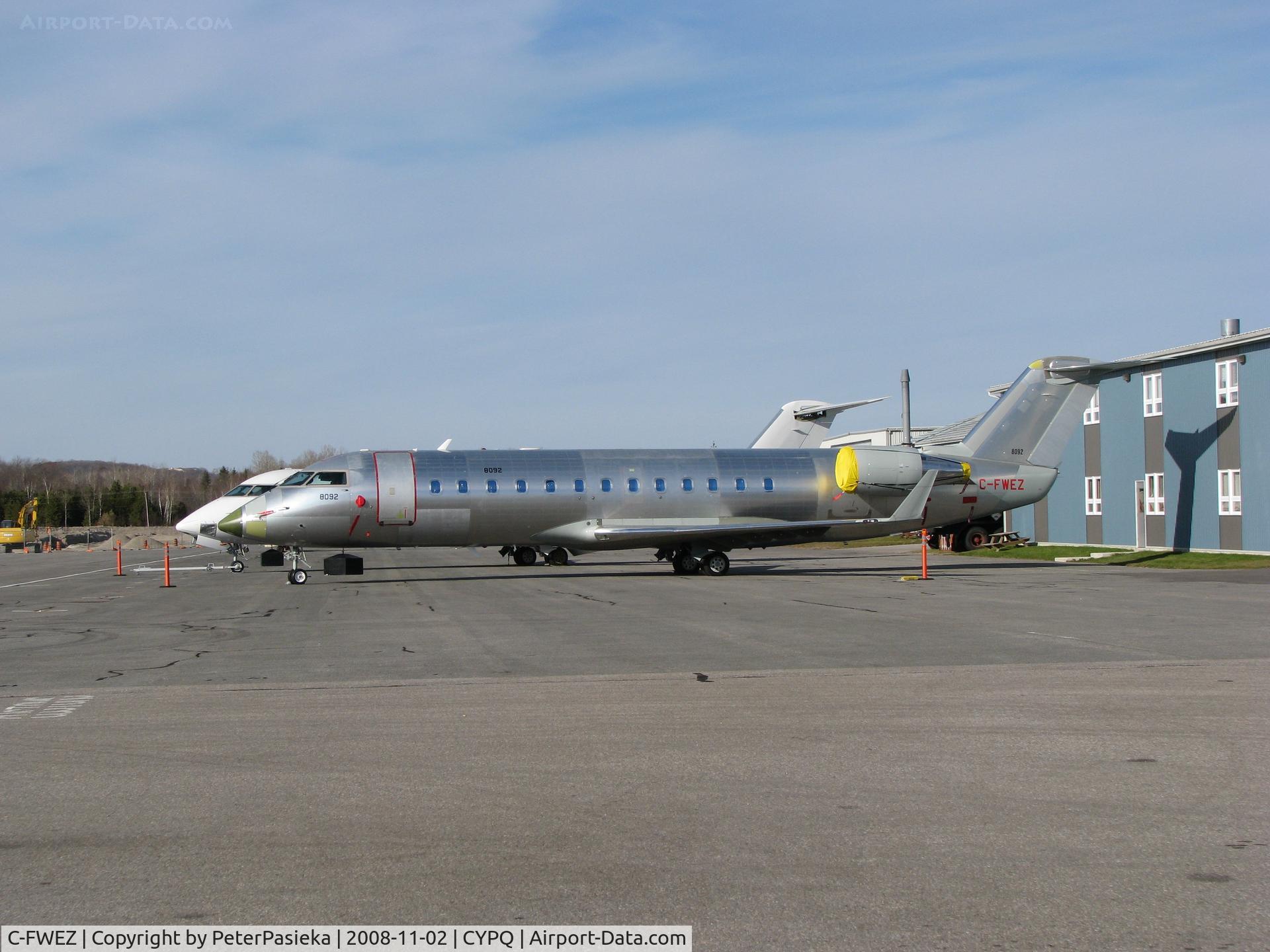 C-FWEZ, 2008 Bombardier Challenger 850 (CL-600-2B19) C/N 8092, @ Peterborough Airport, Ontario Canada