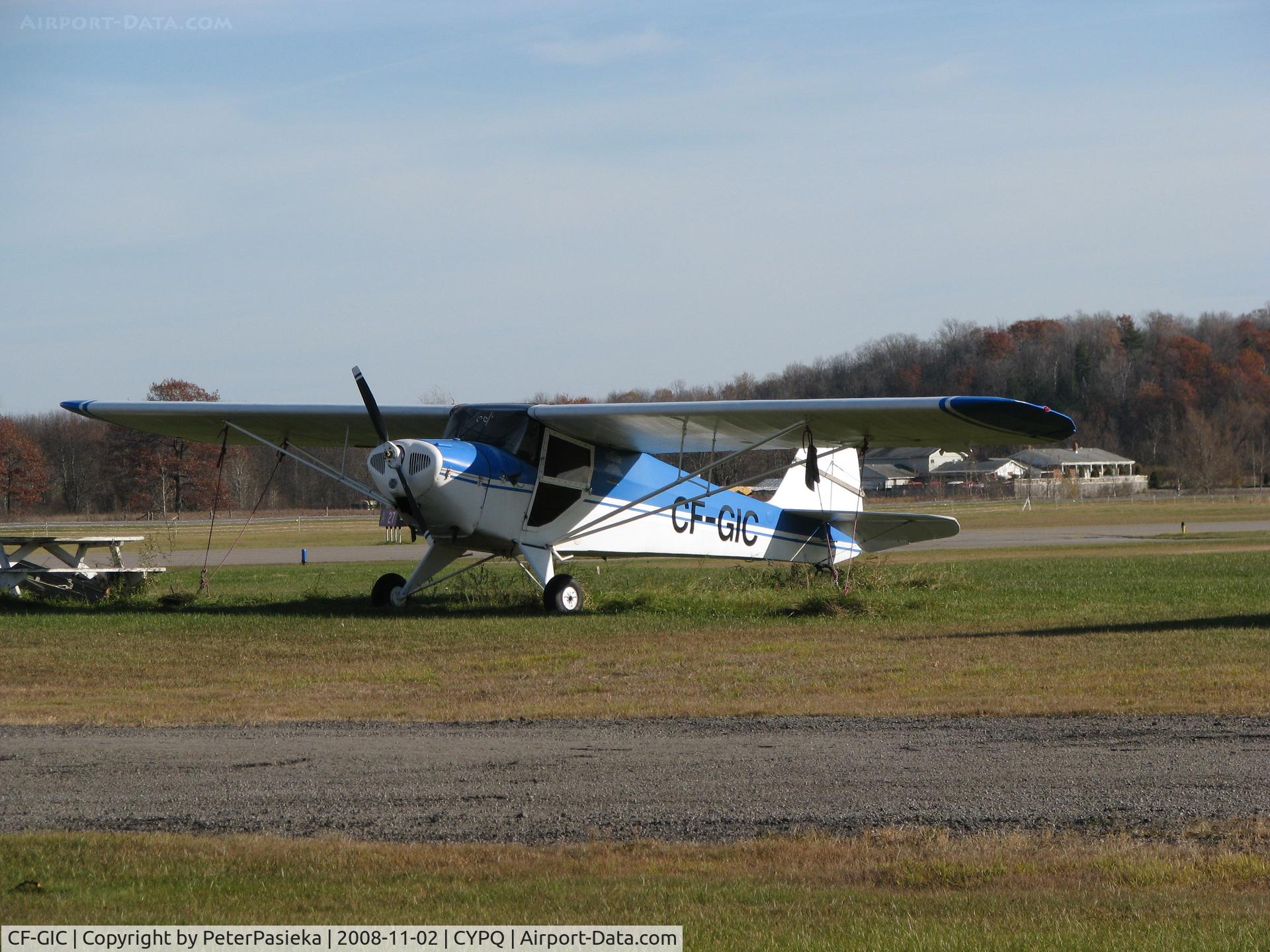 CF-GIC, 1946 Taylorcraft BC12-DX C/N 6746X, @ Peterborough Airport, Ontario Canada