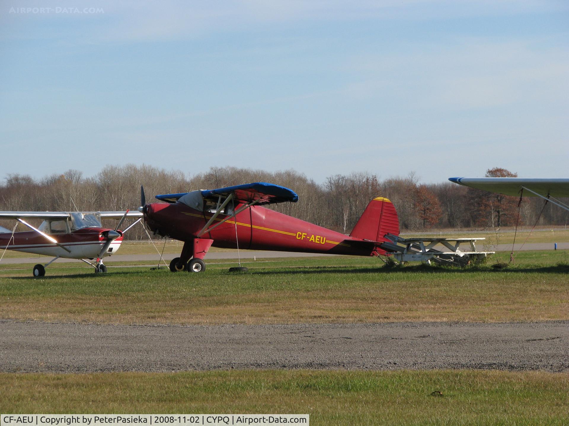 CF-AEU, 1946 Luscombe 8A C/N 3386, @ Peterborough Airport, Ontario Canada