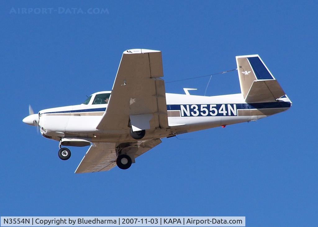 N3554N, 1967 Mooney M20F Executive C/N 680094, On final approach to 17L.