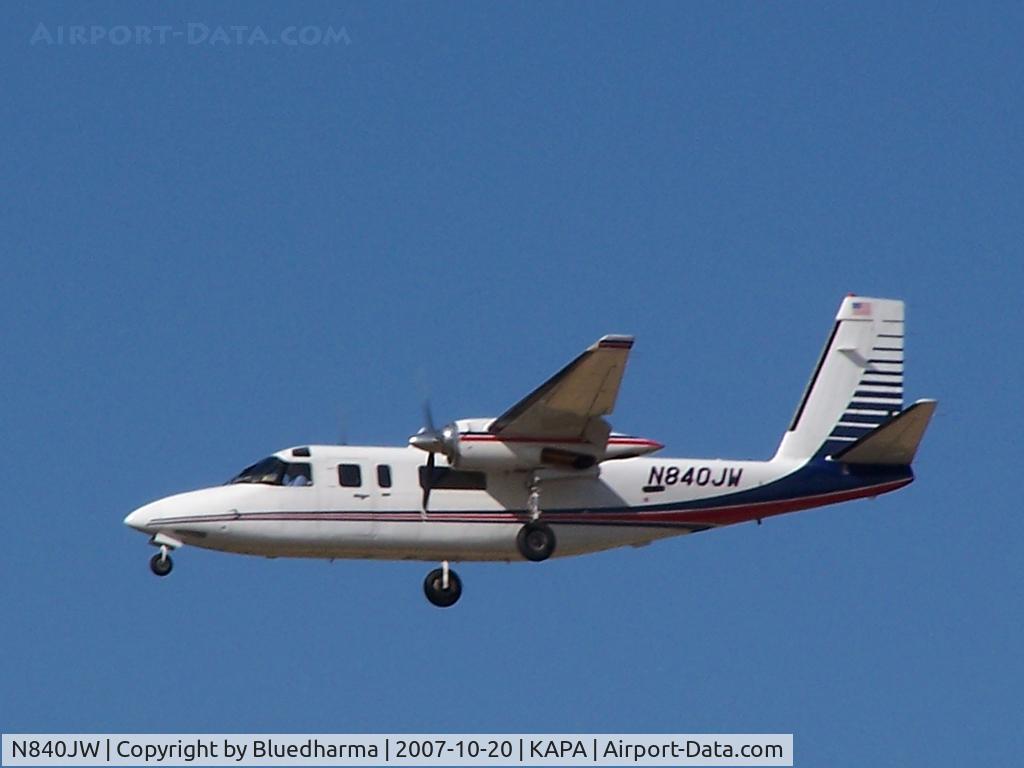 N840JW, 1981 Rockwell International 690C C/N 11658, On final approach to 17R.