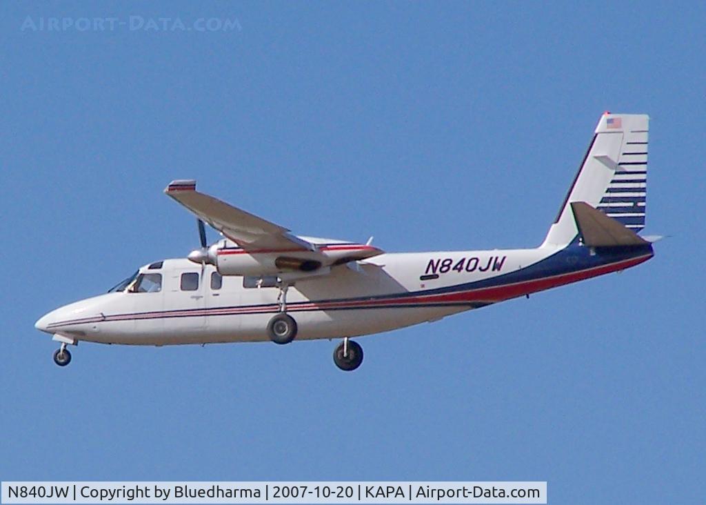 N840JW, 1981 Rockwell International 690C C/N 11658, On final approach to 17R.