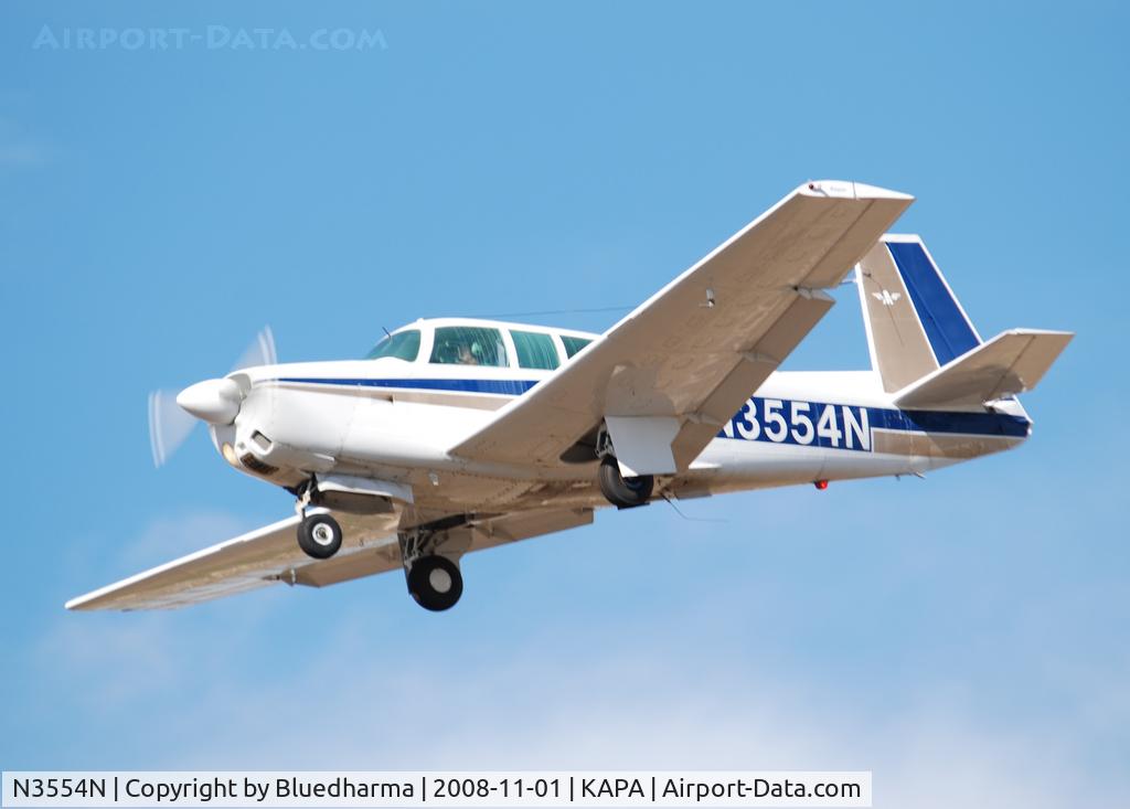 N3554N, 1967 Mooney M20F Executive C/N 680094, On final approach to 17L.