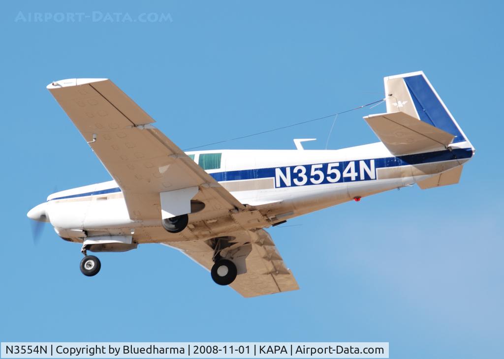 N3554N, 1967 Mooney M20F Executive C/N 680094, On final approach to 17L.