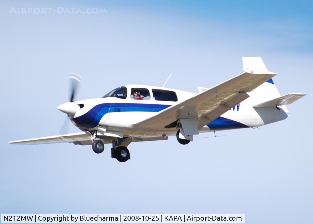 N212MW, 1969 Mooney M-20G Statesman C/N 690005, On final approach to 17L.