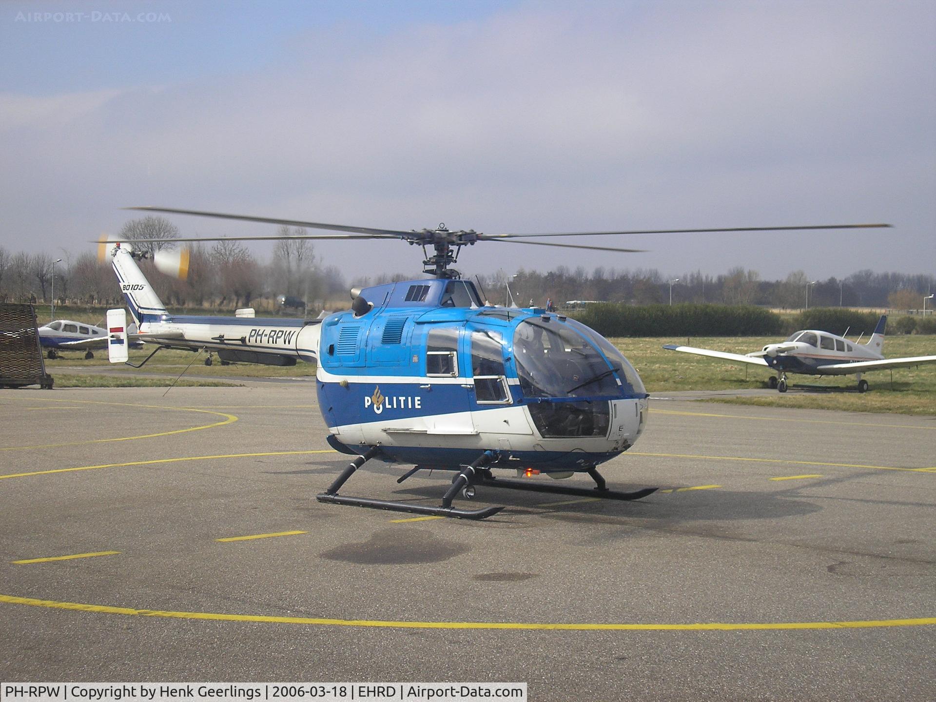 PH-RPW, MBB Bo-105C C/N S-250, Rotterdam Airport 2006 , Dutch Police