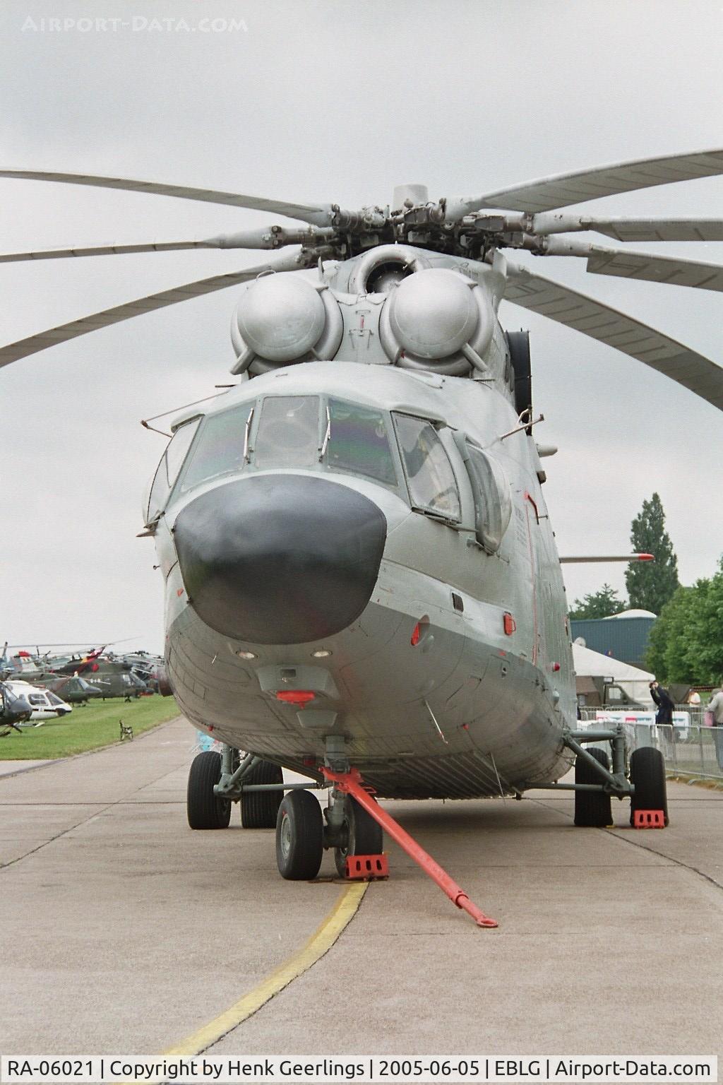 RA-06021, Mil Mi-26T Halo C/N 34001212321, Bierset Heli days 05 jun 2005 ; Skytech Helicopter Service