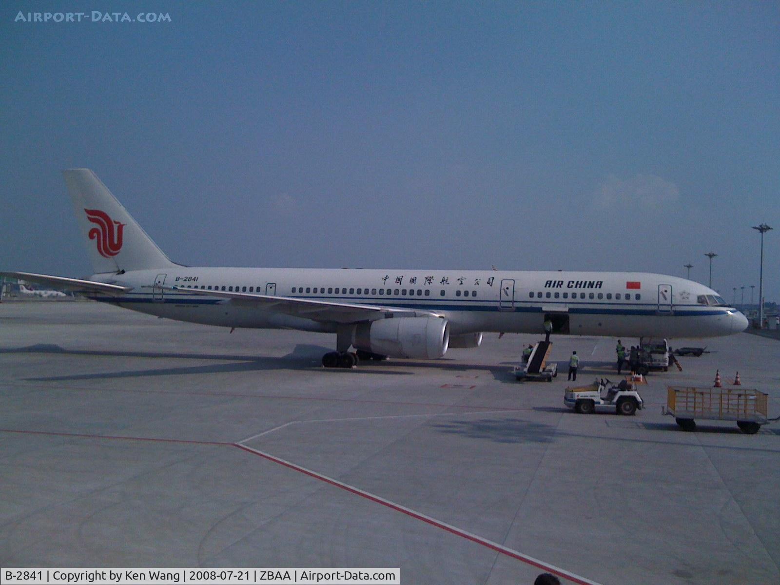 B-2841, Boeing 757-2Z0 C/N 27367, At Beijing International