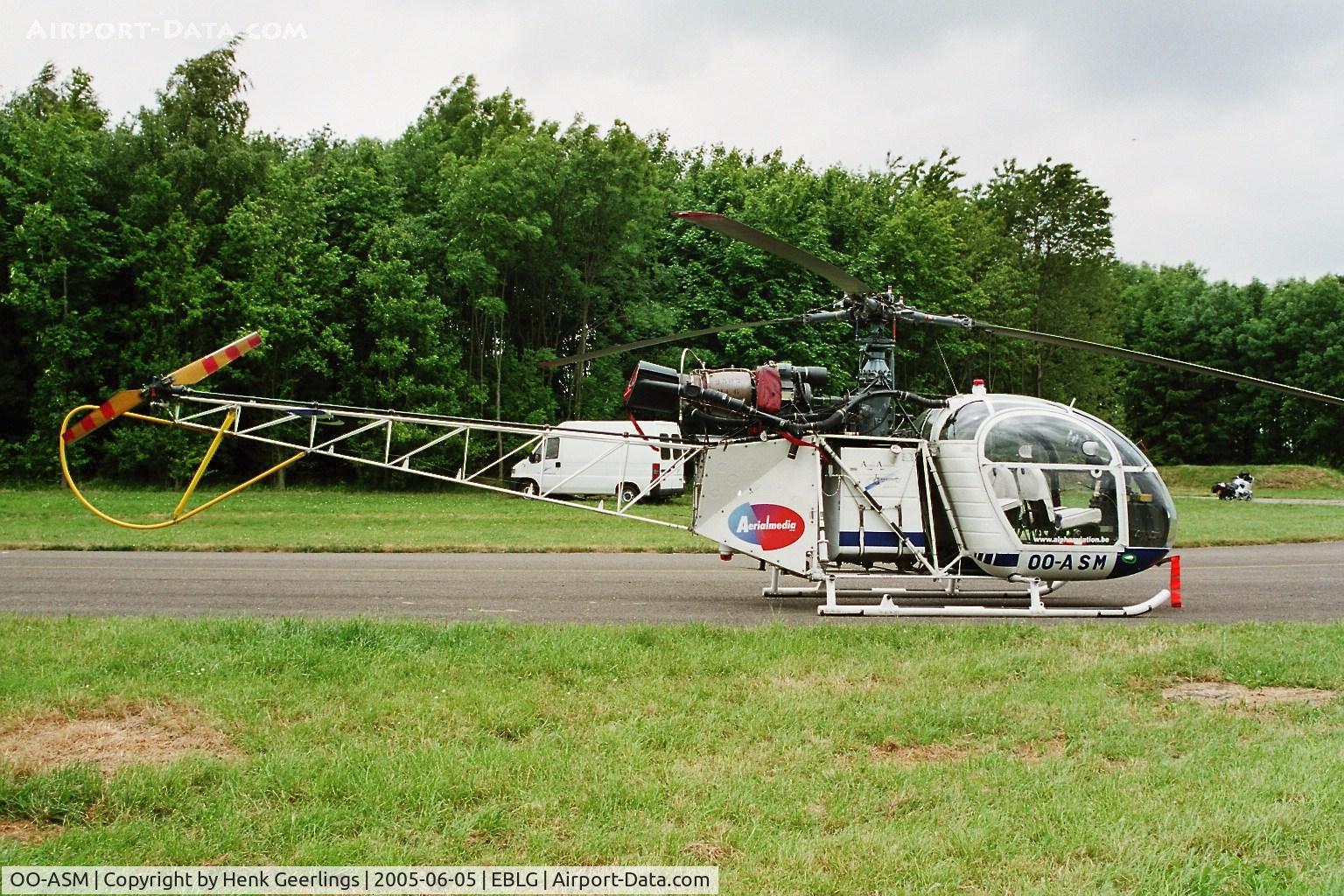 OO-ASM, Sud SE-3130 Alouette II C/N 1920, Bierset Heli days 05 jun 2005