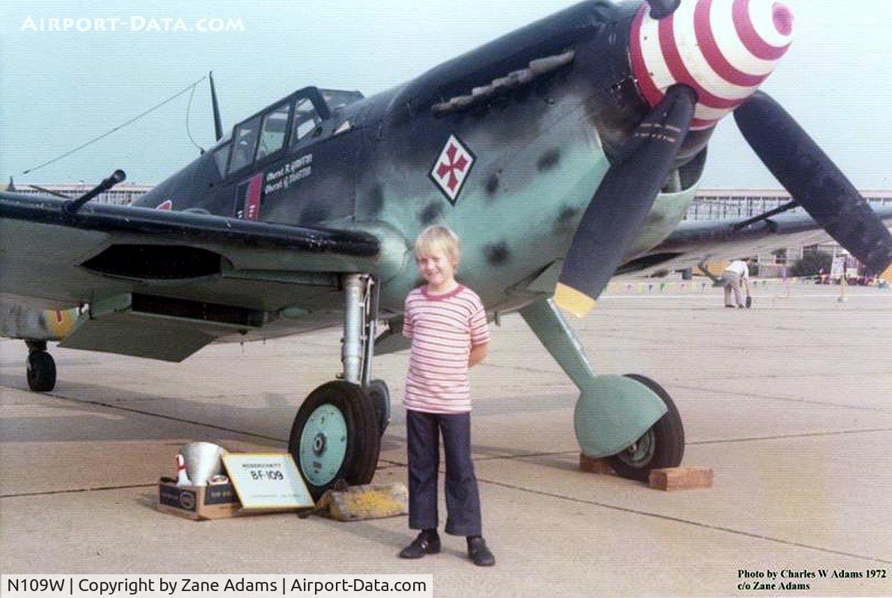 N109W, Hispano HA-1112-M1L Buchon C/N 234, CAF Buchon HA-1112 at Great Southwest Airport Airshow, Ft. Worth, TX - taken by my father - that's me!