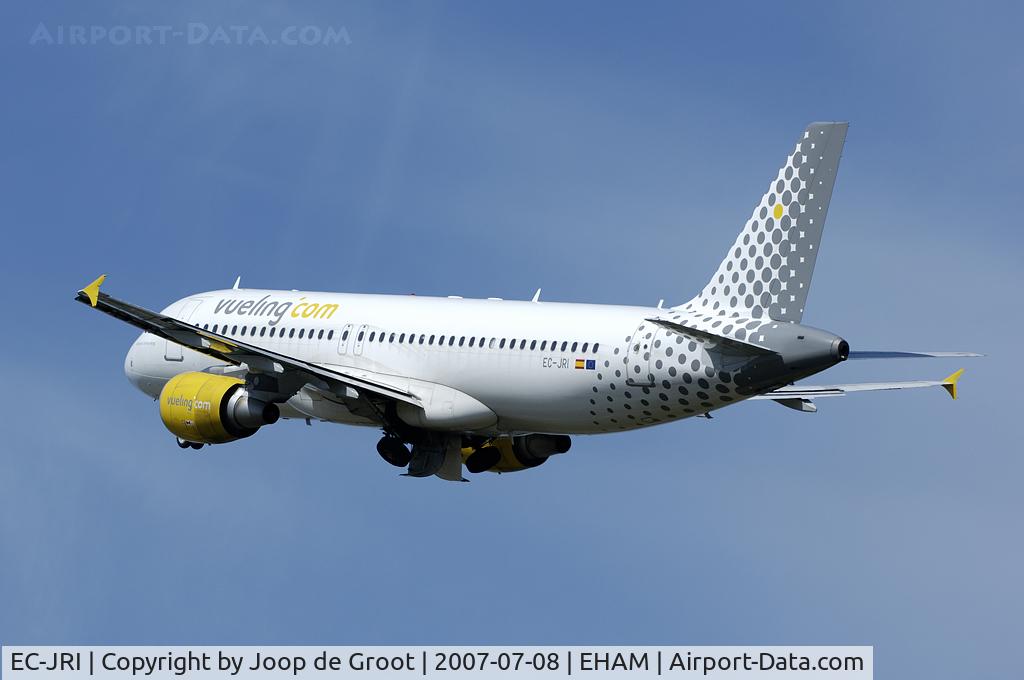 EC-JRI, 2006 Airbus A320-214 C/N 2761, take off for another charter flight to Spain.