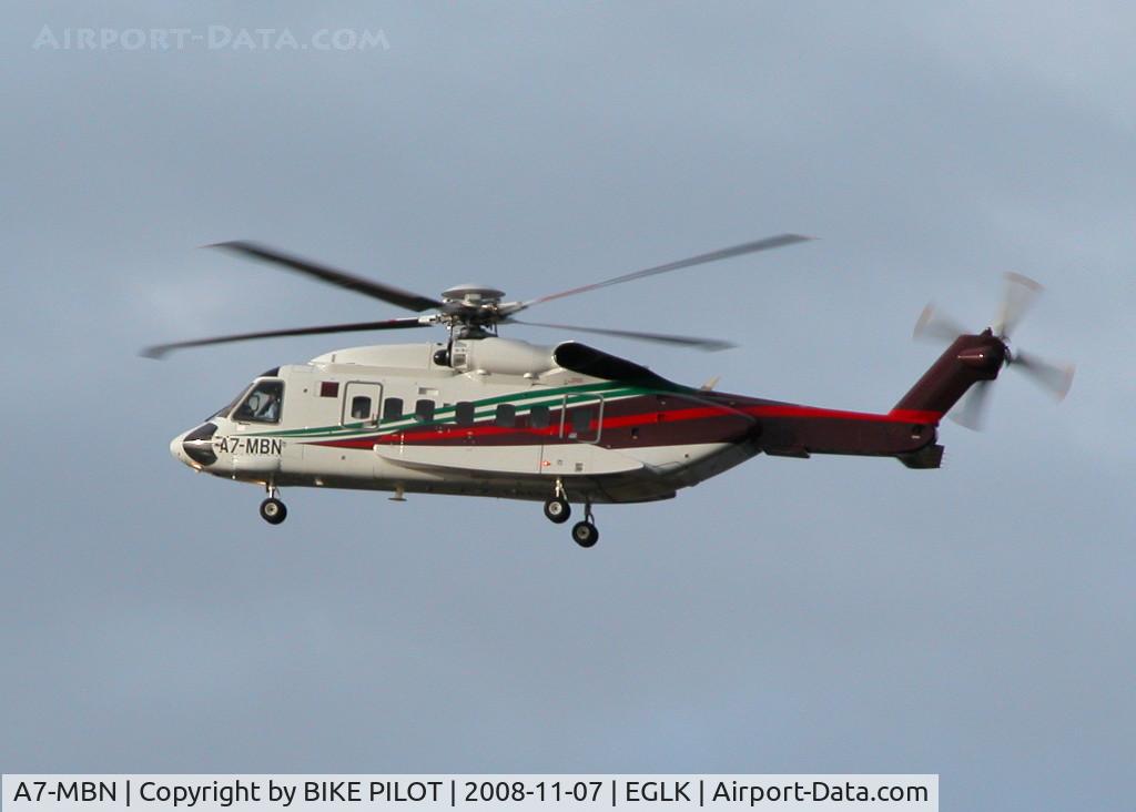 A7-MBN, 2006 Sikorsky S-92 Helibus C/N 920053, LARGEST HELICOPTER I'VE SEEN AT BLACKBUSHE