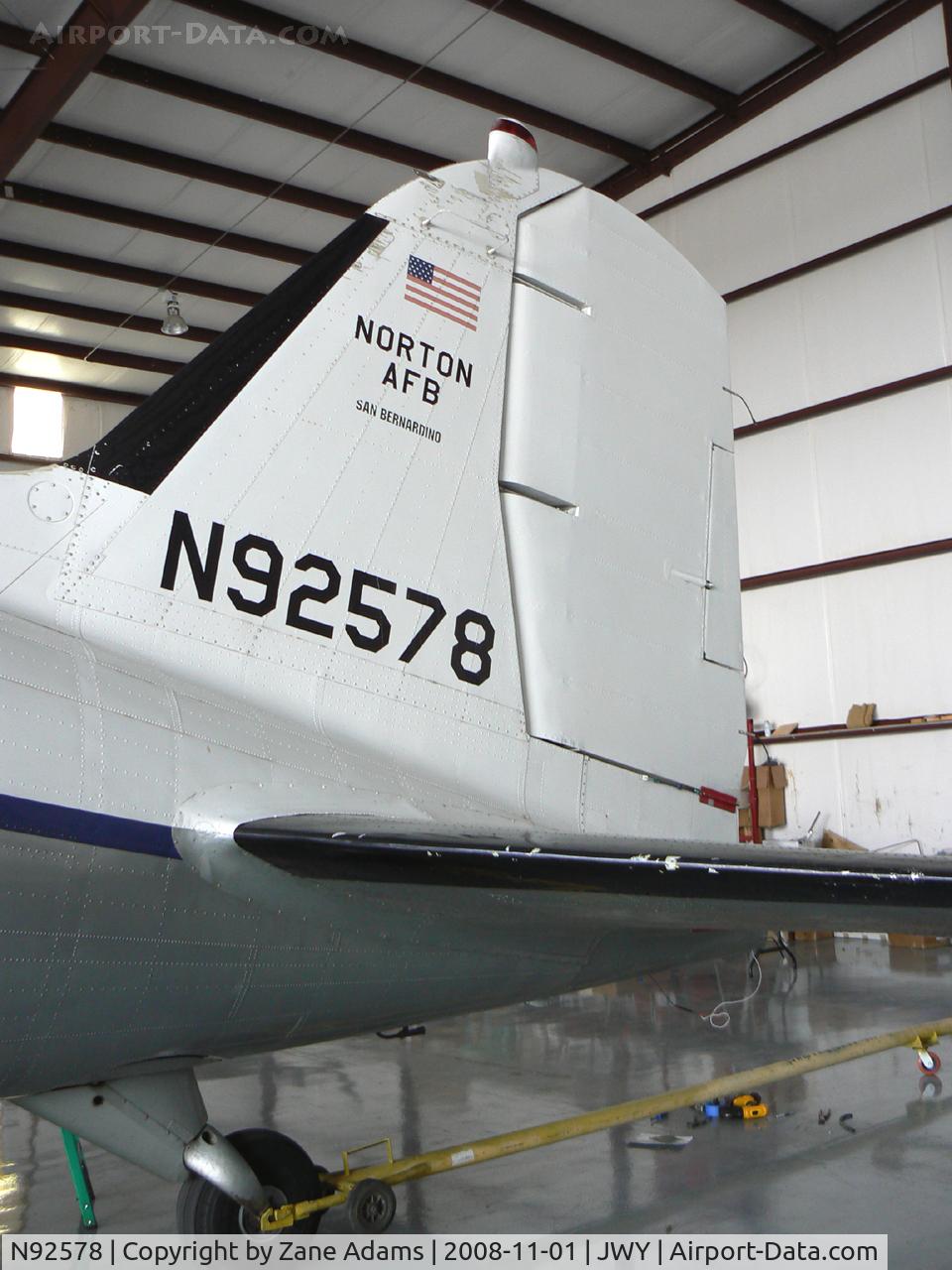 N92578, 1943 Douglas DC3C 1830-94 C/N 9028, At Midlothian Airport