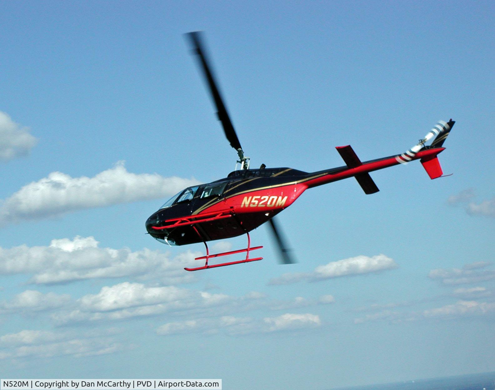 N520M, 1978 Bell 206B C/N 2454, N20M over RI