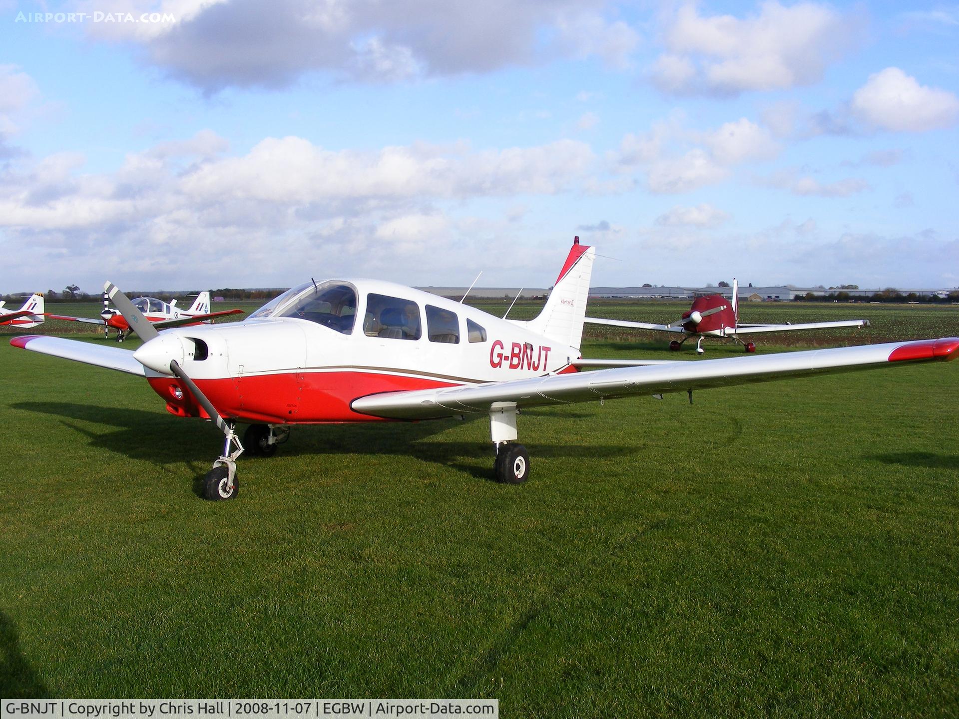 G-BNJT, 1981 Piper PA-28-161 Cherokee Warrior II C/N 28-8116184, The aircraft we flew to Wellsbourne in