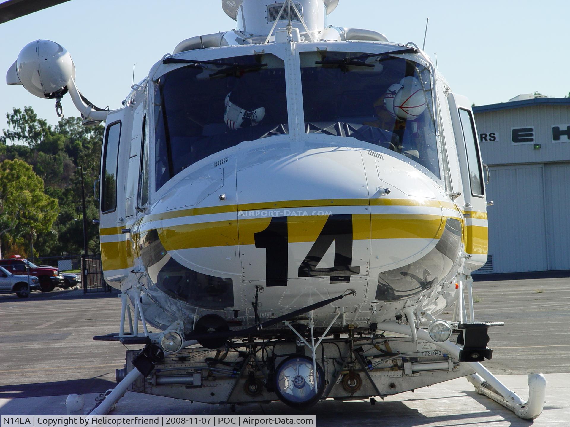 N14LA, 2005 Bell 412EP C/N 36393, Working end of Copter 14 at Brackett