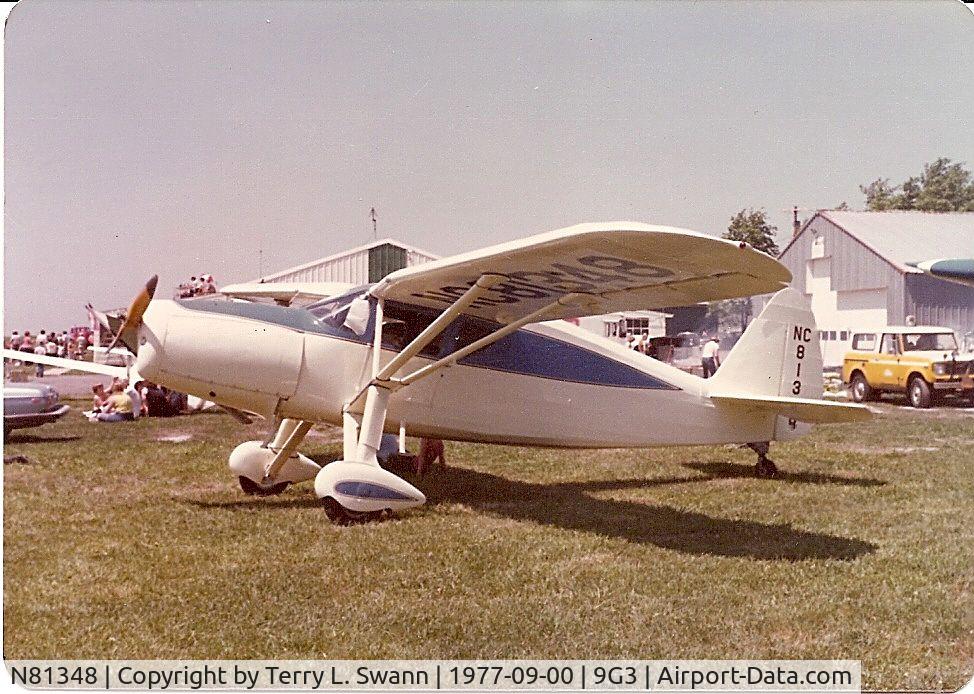 N81348, 1946 Fairchild 24R-46 C/N R46-248, Parked at a small airshow in Akron, NY.