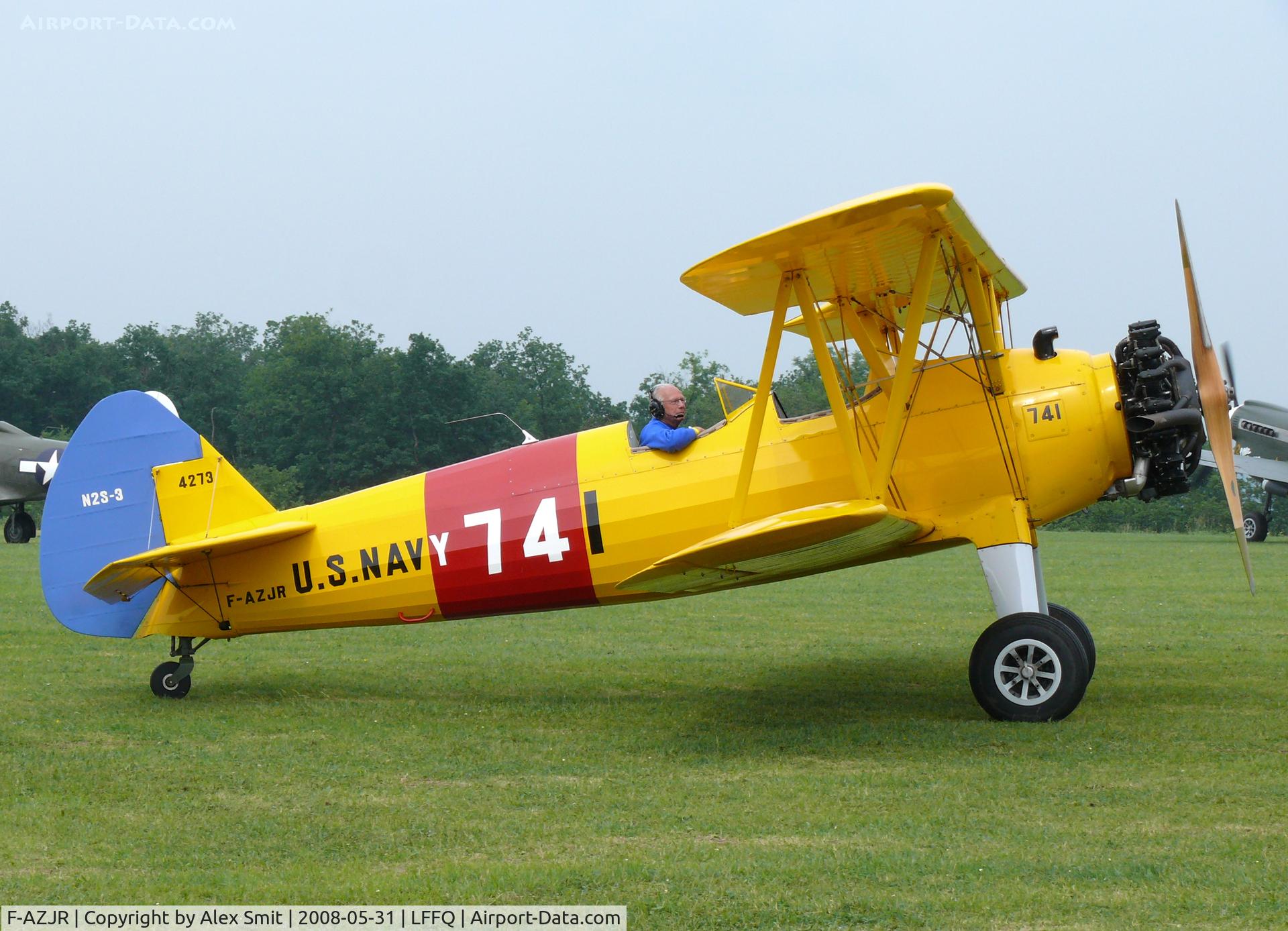 F-AZJR, 1942 Boeing-Stearman PT-13D (E75) C/N 75-5656, Boeing/Stearman E75/N2S3 Kaydet F-AZJR painted as US Navy 741